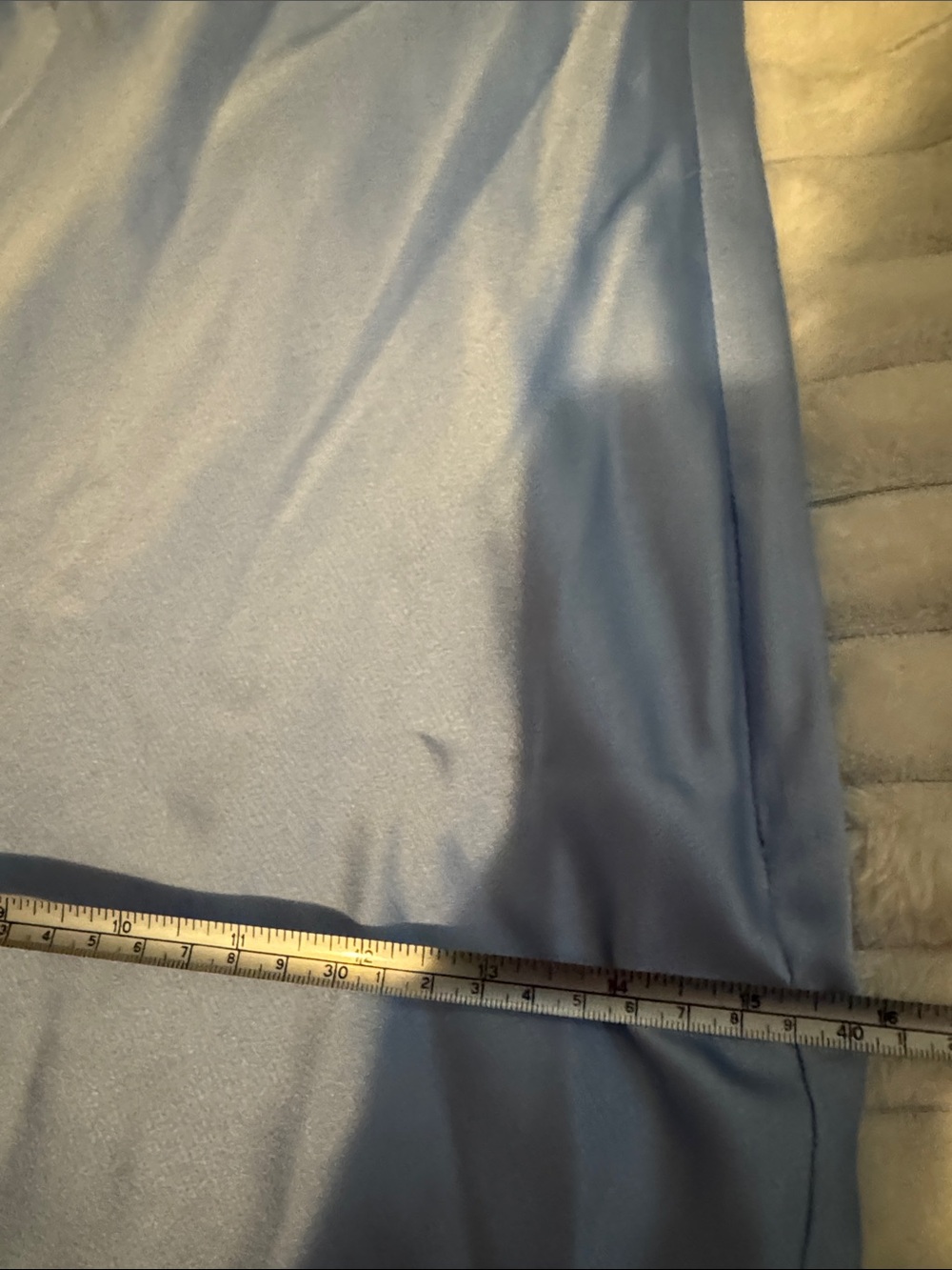 Satin Ruffle Open Maxi Dress in Light Blue size XXS - Picture 5 of 7